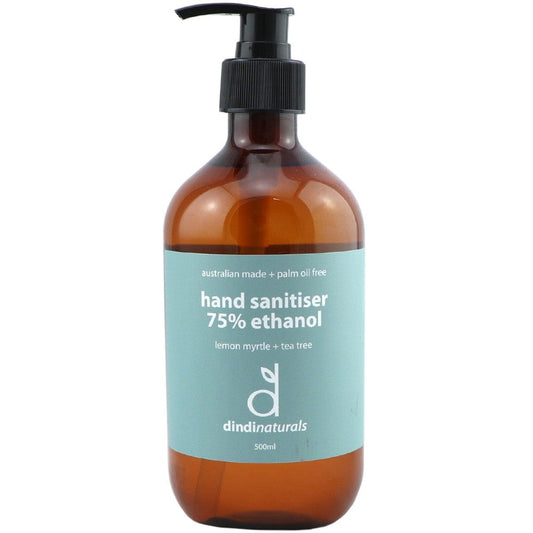 Dindi Naturals Hand Sanitiser 75% Ethanol 500ml - Lemon Myrtle & Tea Tree
