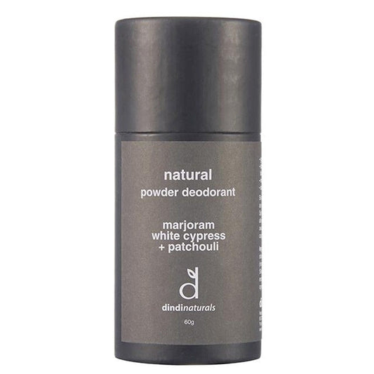 Dindi Naturals Powder Deodorant - Marjoram, White Cypress & Patchouli
