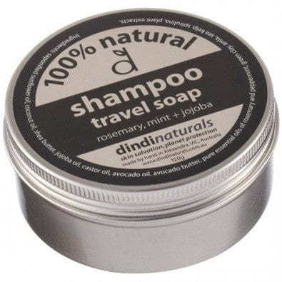 Dindi Naturals Shampoo Travel Soap in Tin 120g - Rosemary + Mint