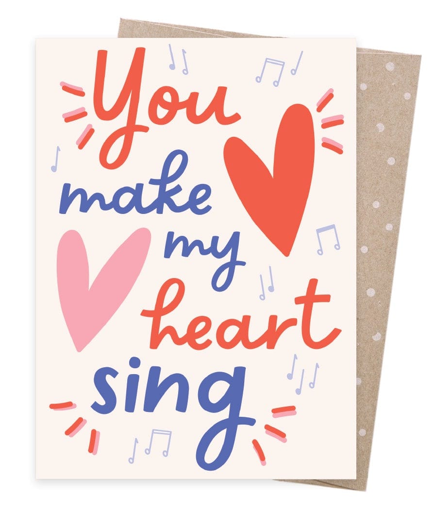 Earth Greetings Card - Heart Song