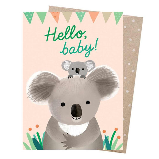 Earth Greetings Card - Hello Baby Koala