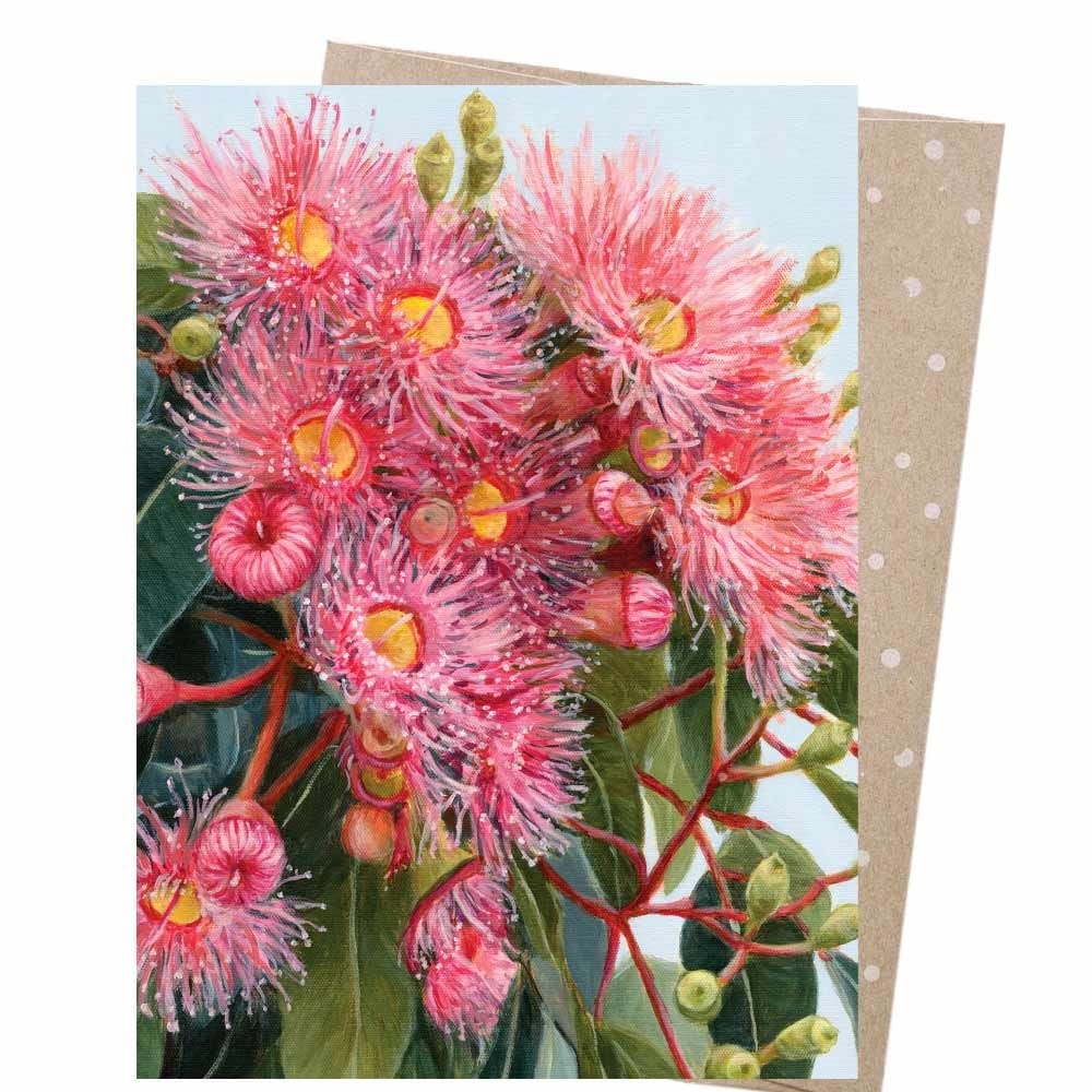 Earth Greetings Card - Summer Gumflowers