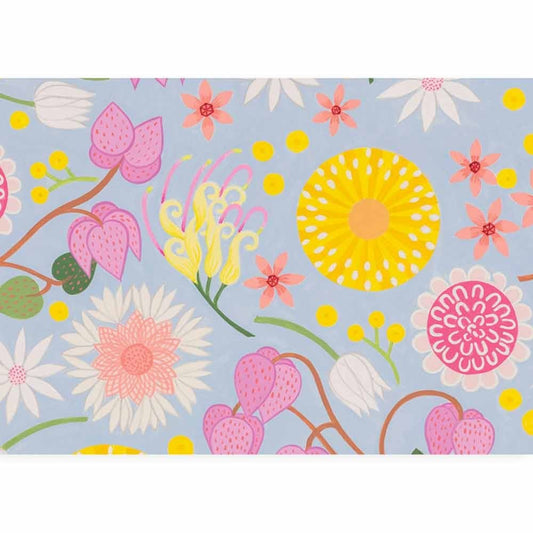 Earth Greetings Folded Wrapping Paper - Wildflower Moorland