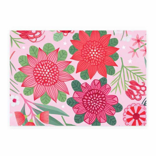 Earth Greetings Wrapping Paper - Joyful Waratahs