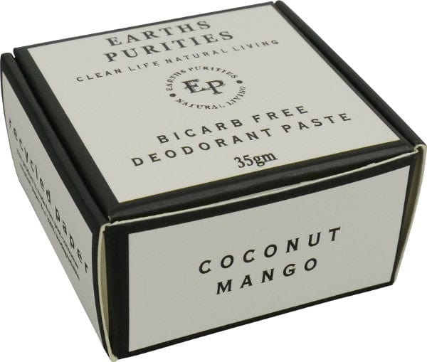 Earths Purities Bicarb Free Deodorant Paste - Coconut & Mango