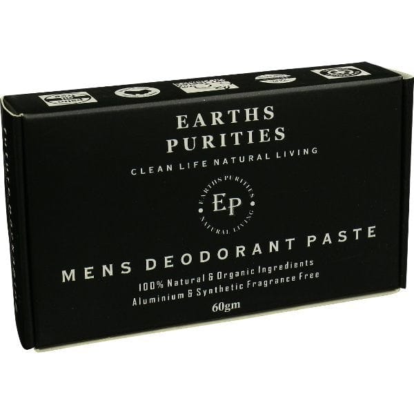Earths Purities Mens Natural Deodorant Paste