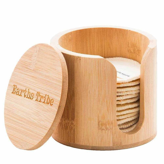 Earths Tribe Bamboo Makeup Round Holder