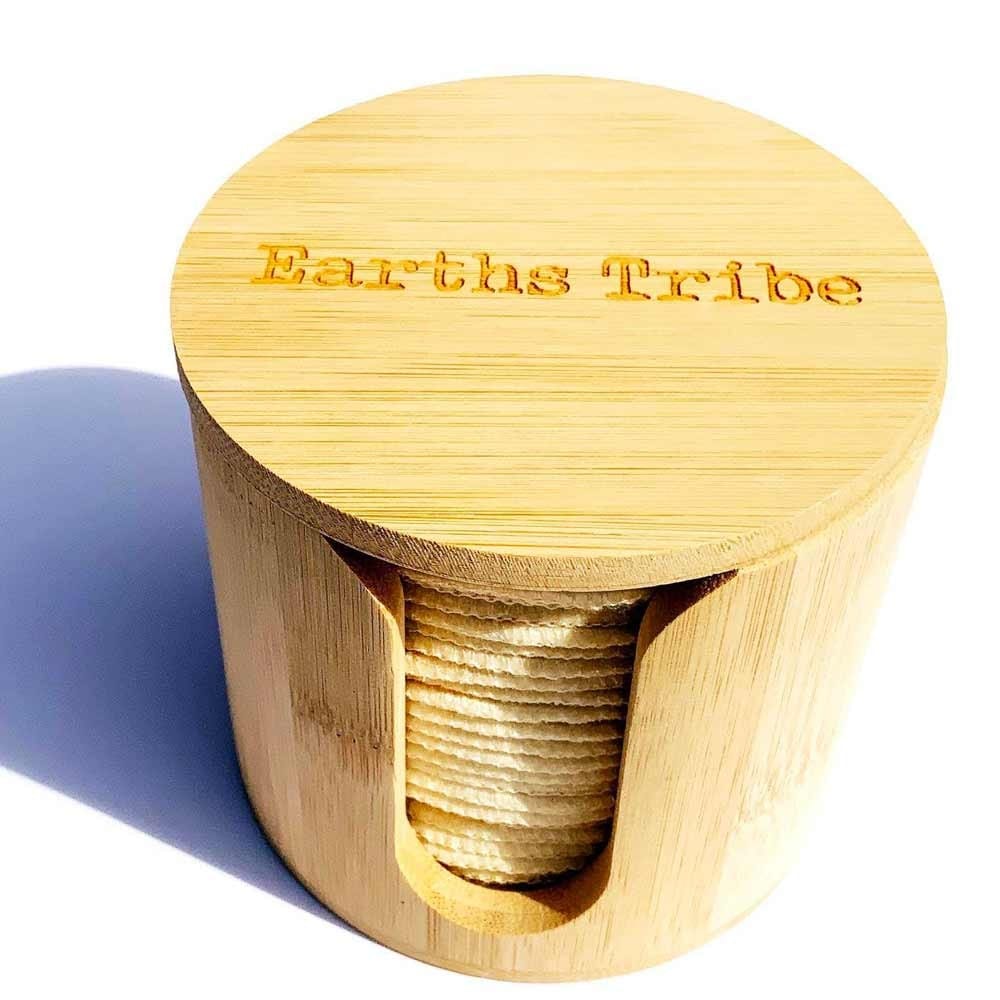 Earths Tribe Bamboo Makeup Round Holder