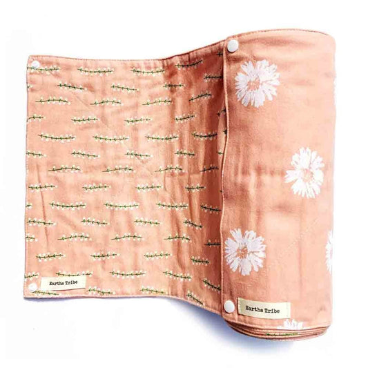 Earths Tribe Unpaper Towels Roll of 16 - Pink