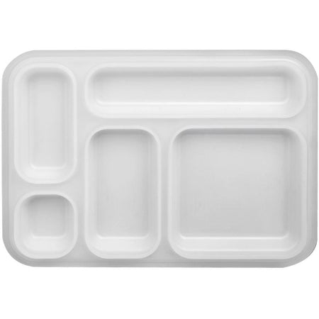 Bento Lunchbox 5 Compartments Green White