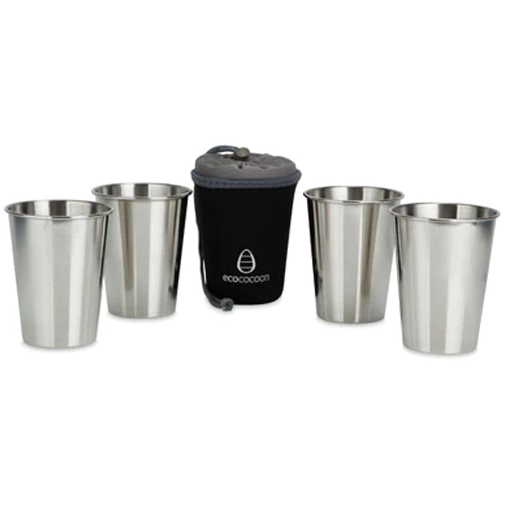 EcoCocoon Stainless Steel 4 Cup Set - Urban Chic