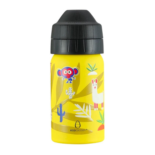 EcoCocoon Stainless Steel Water Bottle 350ml - Jungle Party