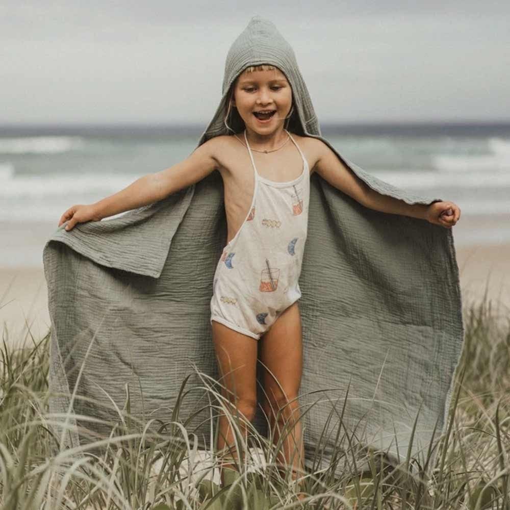 Eveeco Baby Organic Hooded Towel - Storm