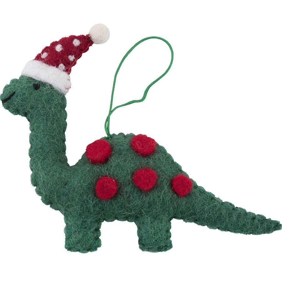 Fairtrade Felt Christmas Decoration - Dinosaur