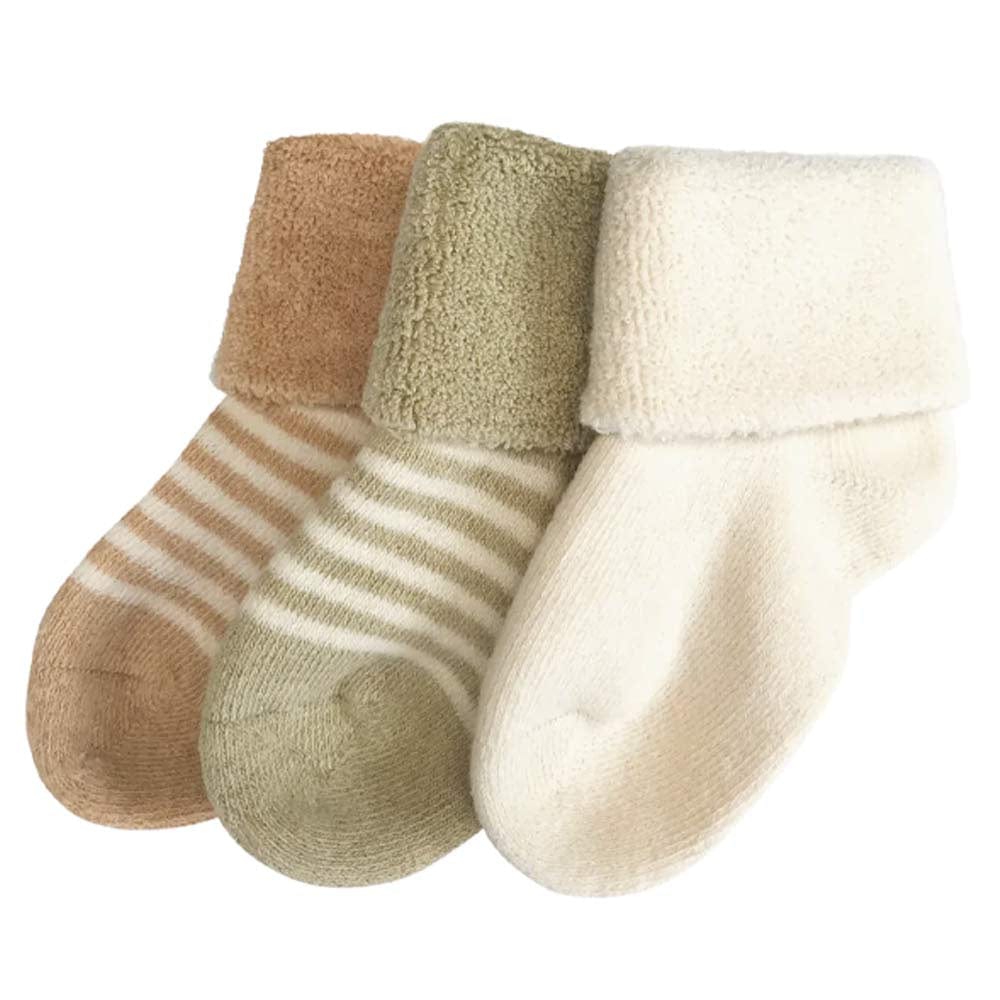 Fibre For Good Terry Socks 3pk - Striped