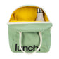 Fluf Zipper Lunch Bag - Moss