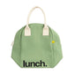 Fluf Zipper Lunch Bag - Moss