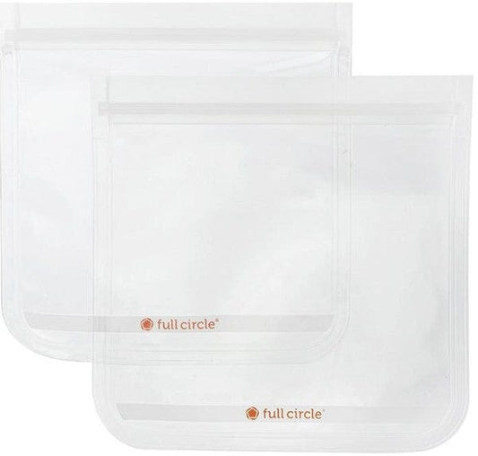 Full Circle ZipTuck Reusable Sandwich Bags 2pk - Clear