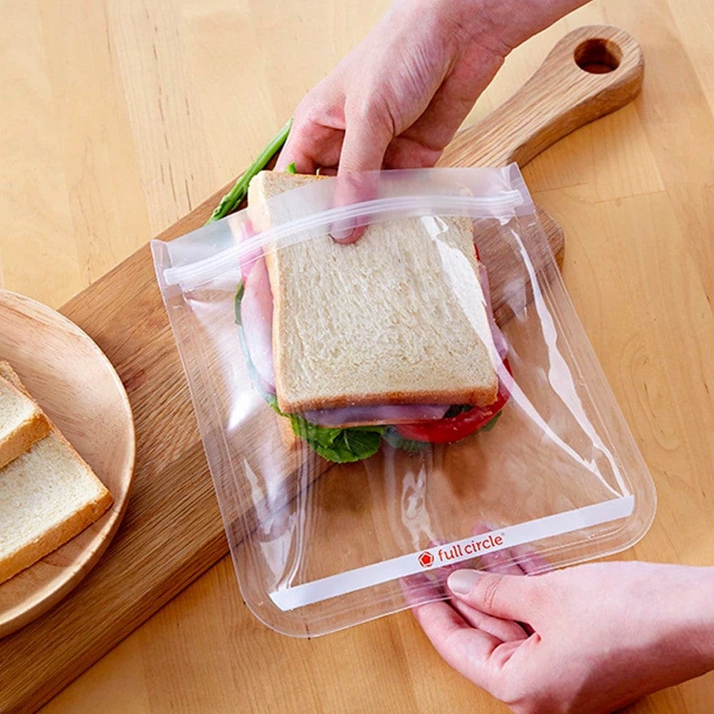 Full Circle ZipTuck Reusable Sandwich Bags 2pk - Palms