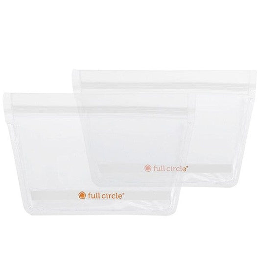Full Circle ZipTuck Reusable Snack Bags 2pk - Clear