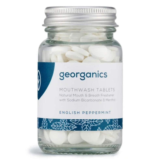 Georganics Mouthwash Tablets (180 tabs) - English Peppermint