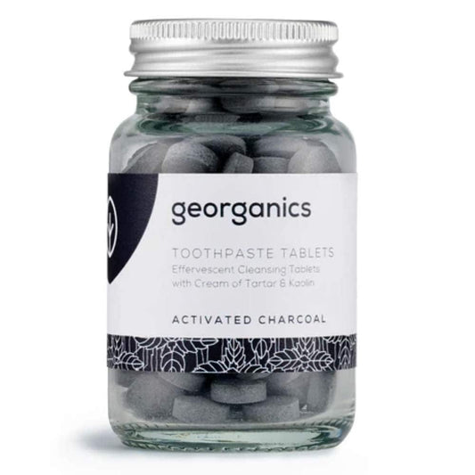 Georganics Natural Toothpaste Toothtablets (120 tabs) - Activated Charcoal
