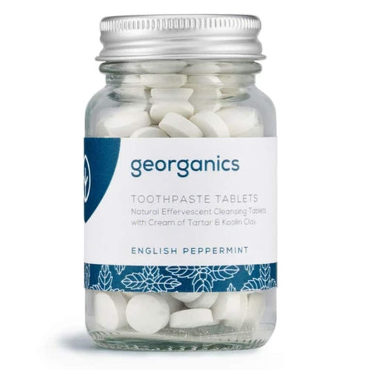 Georganics Natural Toothpaste Toothtablets (120 tabs) - English Peppermint