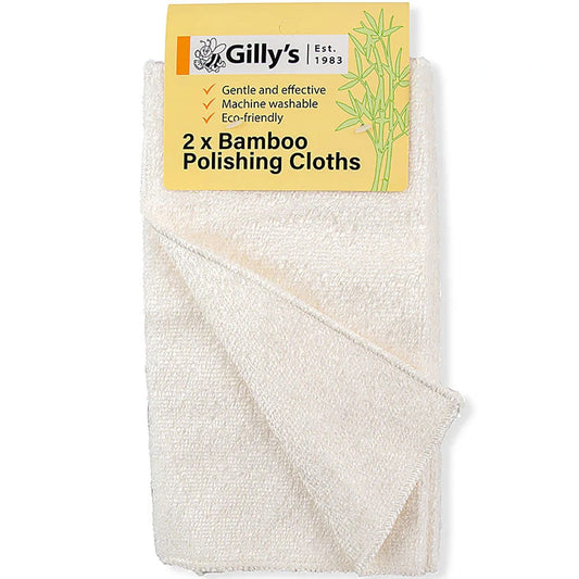 Gilly's Bamboo Polishing Cloth 2pk
