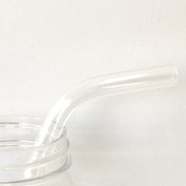 Glass Straw Australian Made 12mm Bent Smoothie - Clear