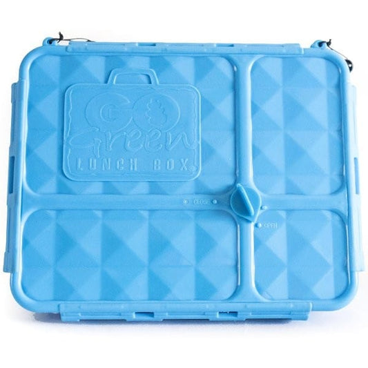 Go Green Lunch Box Medium 4 Compartment - Blue