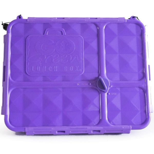 Go Green Lunch Box Medium 4 Compartment - Purple