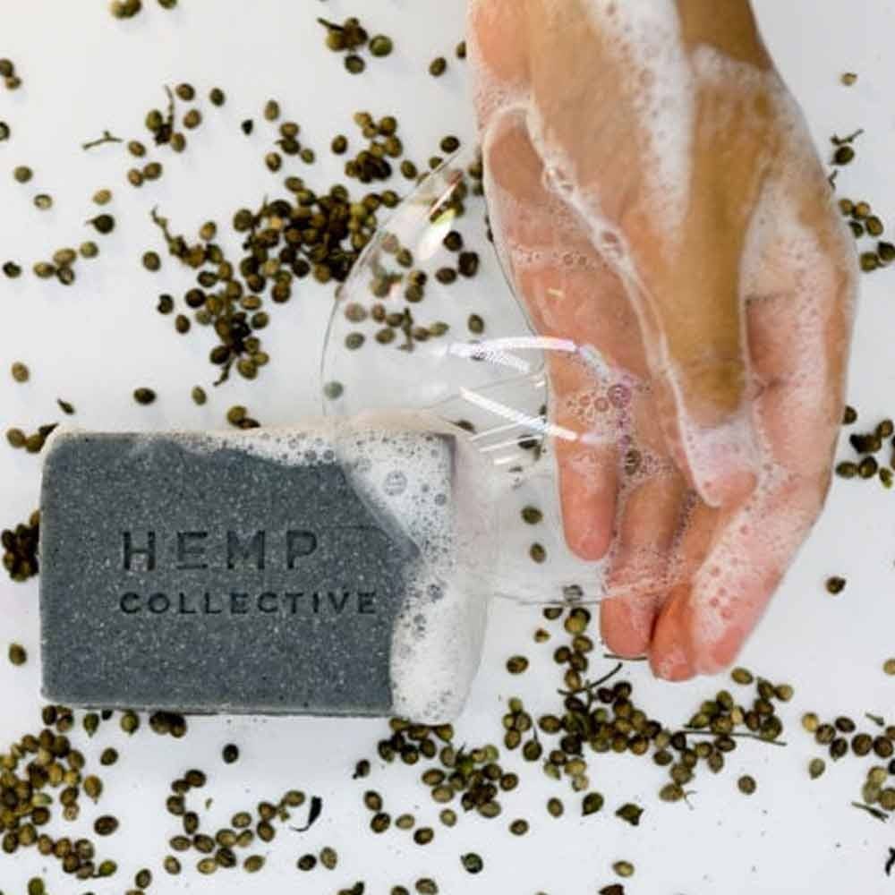 Hemp Collective Body Soap Bar 125g - Hemp Oil & Activated Charcoal