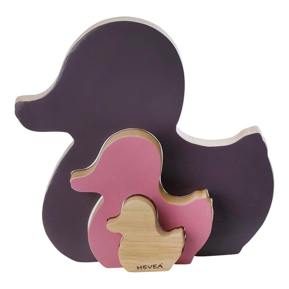 Hevea Kawan Rubberwood Shape Sorter - Amethyst