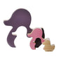 Hevea Kawan Rubberwood Shape Sorter - Amethyst