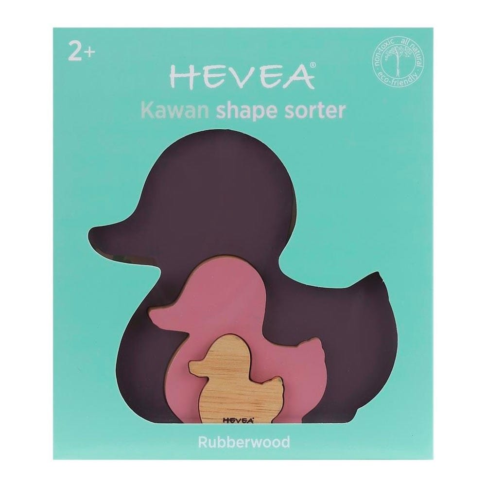 Hevea Kawan Rubberwood Shape Sorter - Amethyst