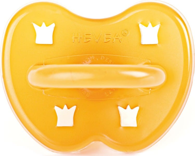 Hevea Natural Rubber Soother - Rounded 3 months+ crown
