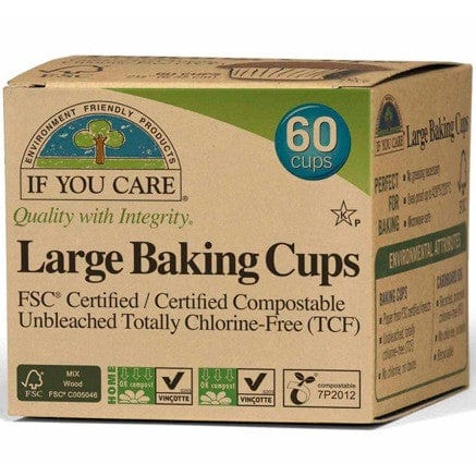 If You Care Baking Cups (Unbleached & Chlorine Free) 60pk - Large