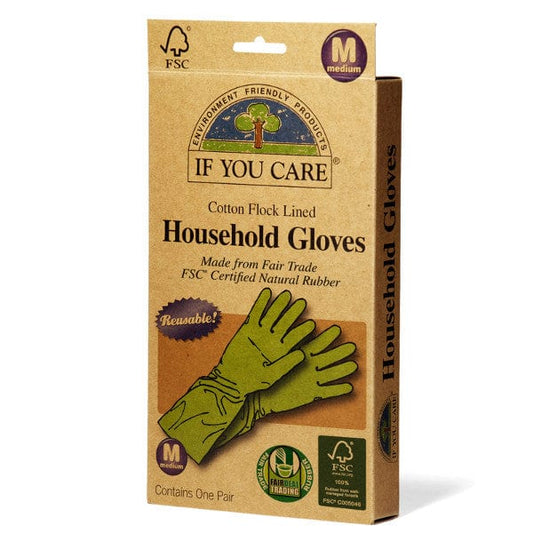 If You Care reusable FSC certifed rubber gloves - medium