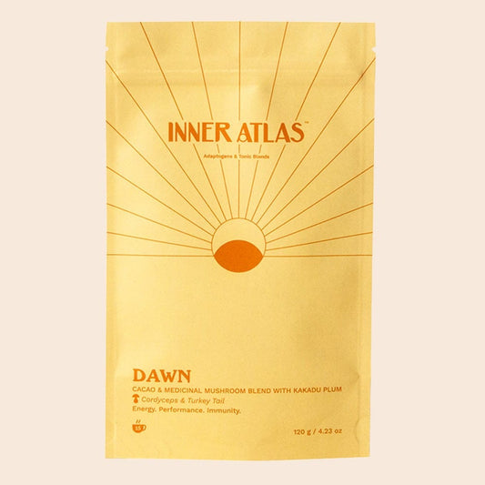 Inner Atlas Adaptogenic Blend 120g - DAWN Cacao, Mushroom & Kakadu Plum