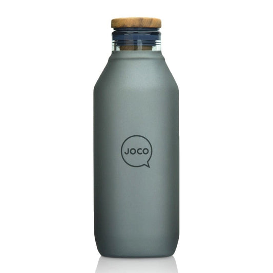 JOCO Glass Bottle Velvet Grip 600ml - Black