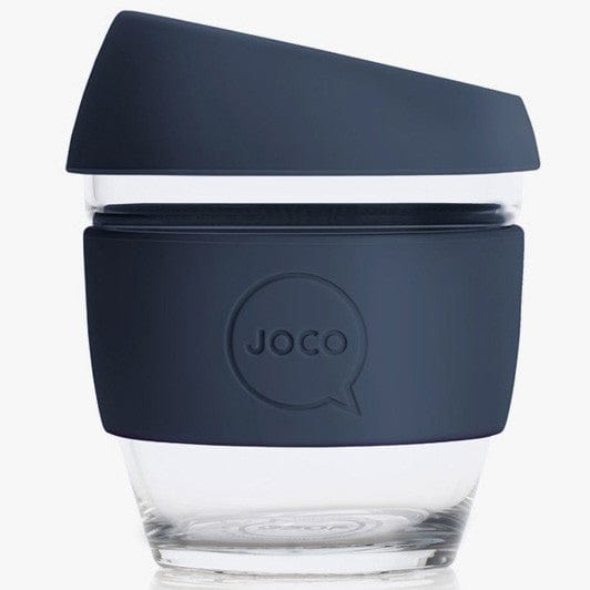 JOCO Glass Reusable Coffee Cup 118ml 4oz - Mood Indigo