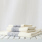 Kontex Flaxline Hand Towel - Navy & Ivory