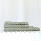 Kontex Organic Cotton & Linen Waffle Face Washer - Khaki