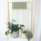 Kontex Organic Cotton & Linen Waffle Face Washer - Khaki