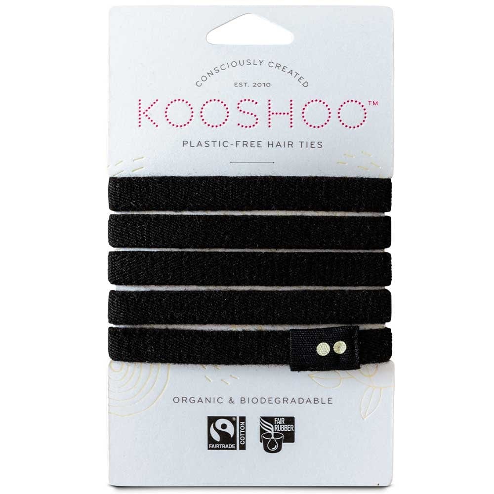 Kooshoo Organic Hair Ties - Black