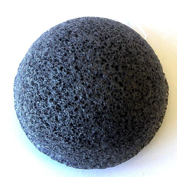 KUU Konjac sponge - bamboo charcoal for acne prone skin