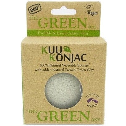 KUU Konjac sponge - french green clay for normal-oily skin