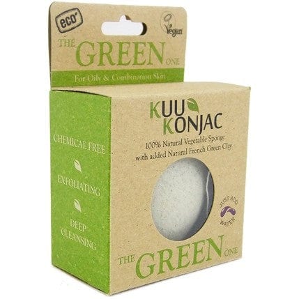 KUU Konjac sponge - french green clay for normal-oily skin