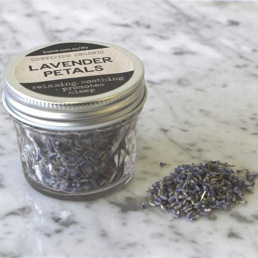 Lavender Flowers Dried Organic in Glass Jar 15g