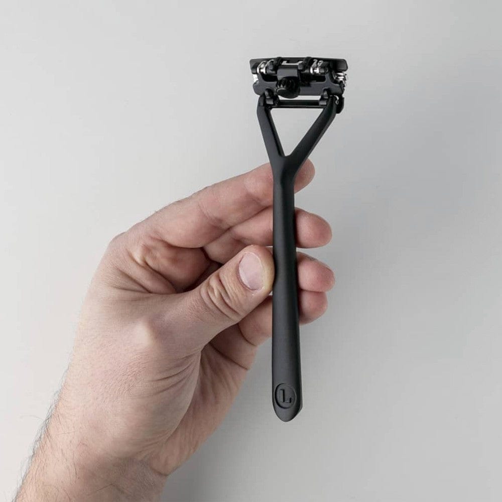 Leaf Shave Reusable Pivoting Razor (10pk Blades) - Black